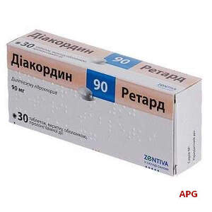 ДИАКОРДИН РЕТАРД 90 мг N30 табл. п/о