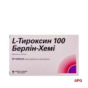 L-ТИРОКСИН БЕРЛИН-ХЕМИ 100 мкг N50 табл.