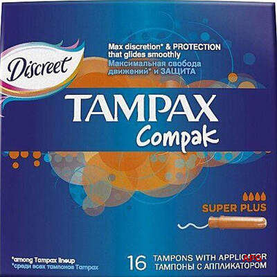 ТАМПОНЫ TAMPAX COMPACT SUPER PLUS № 16