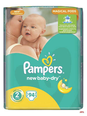 ПІДГУЗ PAMPERS NEW BABY-DRY 2 (3-6 кг) №94 mini