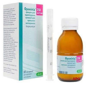 ФРОМИЛИД 250 мг/5 мл 60 мл гран. д/п сусп. д/перор. прим. фл.