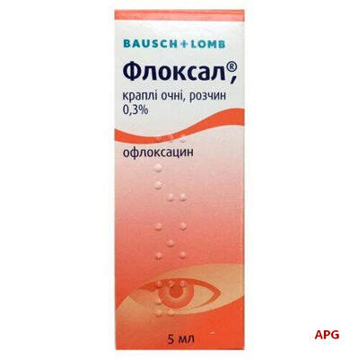 ФЛОКСАЛ 0,3% 5 мл краплі очні фл.-крап.