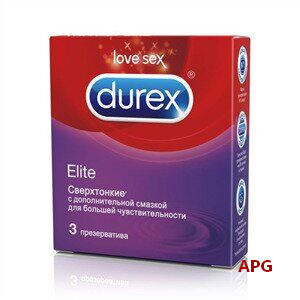 ПРЕЗ DUREX Elite надтонкі з нонокс.-9 №3