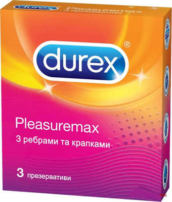 ПРЕЗ DUREX Pleasuremax рел'єф. з ребр. і крапк. №3