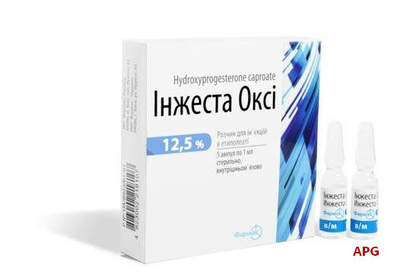 ІНЖЕСТА ОКСІ 12,5% 1 мл №5 р-н д/ін. амп.