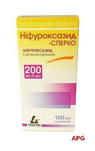 НИФУРОКСАЗИД-СПЕРКО 200 мг/5 мл 100 мл сусп. фл.