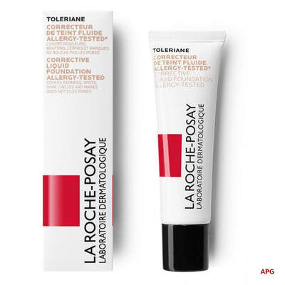 LA ROCHE POSAY ТОЛЕРАН ТОН ФЛЮЇД КОРИГ. ТОНАЛ. д/чутл. шкіри SPF-25 тон 10 слон. кістка 30 мл