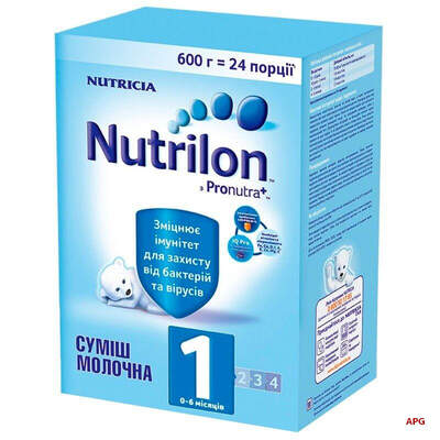 СУМІШ МОЛОЧН. NUTRILON 1 0-6 міс. 600 г