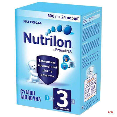 СУМІШ МОЛОЧН. NUTRILON 3 12-18 міс. 600 г