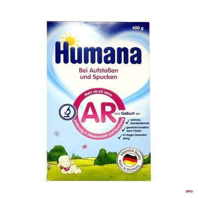 СУМІШ МОЛОЧН. HUMANA AR 0 д/діт. з колік. і запор. з народж. 400 г