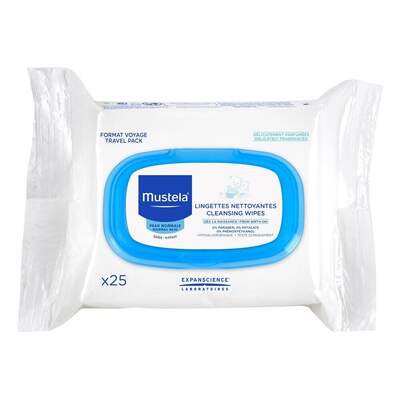 MUSTELA Facial Cleansing cloth (САЛФЕТКИ ОЧИЩ.Д/ЛИЦА) 25 шт.