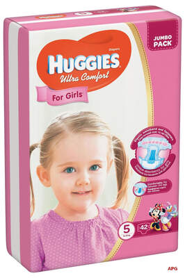 ПІДГУЗ HUGGIES ULTRA COMFORT 5 (12-22 кг) №42 girl