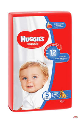 ПІДГУЗ HUGGIES CLASSIC 5 (11-25 кг) №42 large