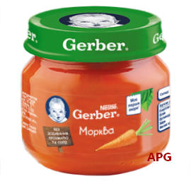 ПЮРЕ GERBER Морква з 6 міс. 80 г