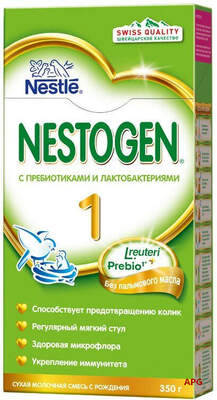 NESTOGEN 1 СМЕСЬ МОЛОЧН. с пребиот. и лактобакт. с рожд. 350 г