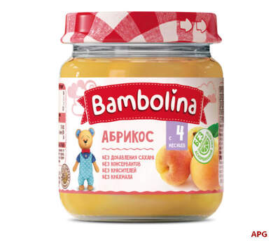 ПЮРЕ BAMBOLINA Абрикос з 6 міс. 100 г