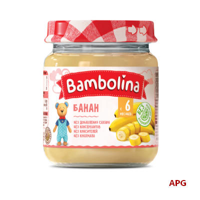 ПЮРЕ BAMBOLINA БАНАН 100 Г