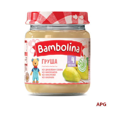 ПЮРЕ BAMBOLINA Груша з 4 міс. 100 г