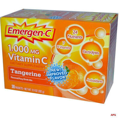 EMERGEN-C ВИТАМИН С 1000 мг С МАНДАРИНОМ ПАК. 9,4 г № 30