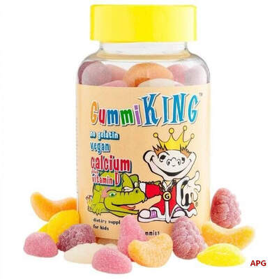 КАЛЬЦИЙ С ВИТАМИНОМ Д Д/ДЕТЕЙ GUMMI KING №60