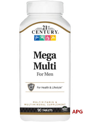 CENTURY MEGA MULTI МУЛЬТИВІТАМІНИ ТА МІНЕРАЛИ Д/ЧОЛОВІКІВ №90 табл.