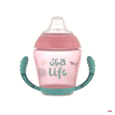 CANPOL КРУЖКА НЕПРОЛИВАЙКА Sea Life 230 мл 56/501 роз.