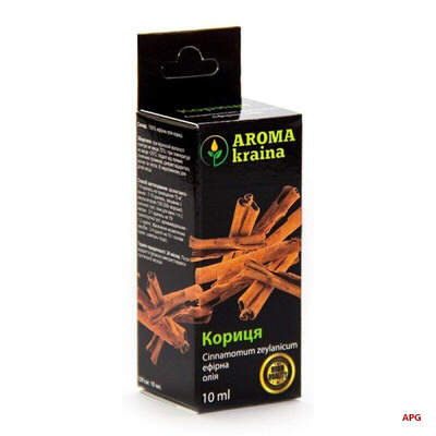 ОЛІЯ ЕФІРНА КОРИЦЯ AROMA KRAINA 10 мл