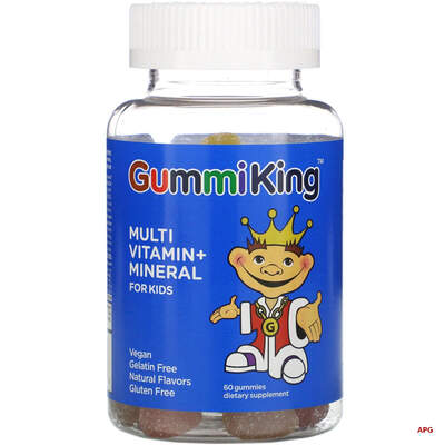 GUMMI KING МУЛЬТИВІТ. З МІНЕР. д/діт. №60 цук. жув.