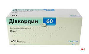 ДІАКОРДИН 60 мг №50 табл.