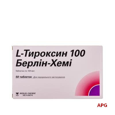 L-ТИРОКСИН 100 БЕРЛІН-ХЕМІ 100 мкг №50 табл.