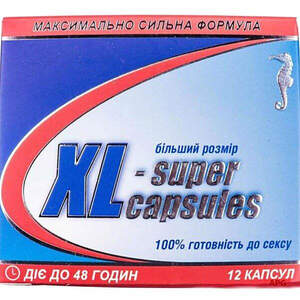 XL-СУПЕР КАПС. 300 мг №12 капс.
