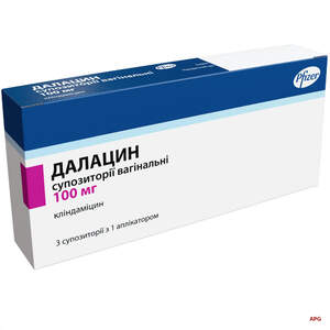 ДАЛАЦИН 100 мг N3 супп. вагинал.