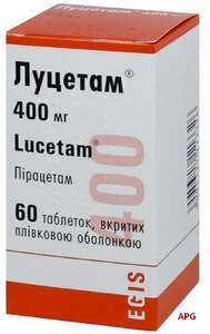 ЛУЦЕТАМ 400 мг N60 табл. п/о фл.
