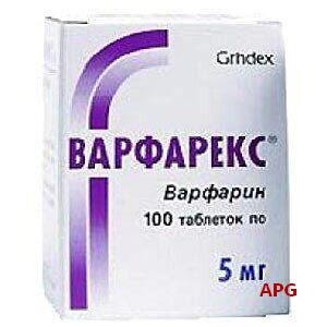 Варфарекс табл. 5 мг фл. №30