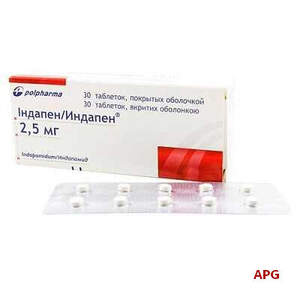 ИНДАПЕН 2,5 мг N30 табл. п/о