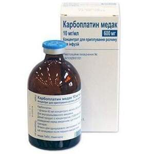 Карбоплатин конц. д/інф. 600 мг фл. 6 №1