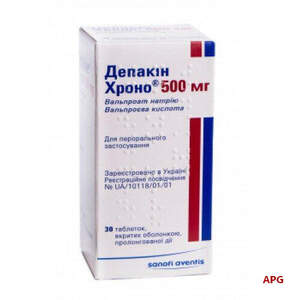 ДЕПАКИН ХРОНО 500 мг N30 табл. делим. пролонг. д-я п/о