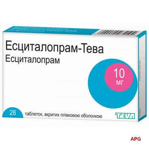 ЕСЦИТАЛОПРАМ-ТЕВА 10 мг №28 табл. в/о