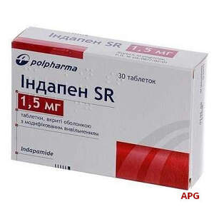 ІНДАПЕН SR 1,5 мг №30 табл. в/о