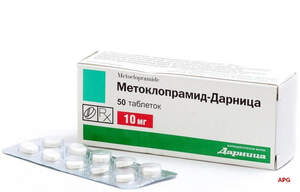 МЕТОКЛОПРАМІД-ДАРНИЦЯ 10 мг №50 табл.