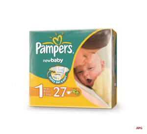 ПІДГУЗ PAMPERS 1 (2-5 кг) №27 newborn