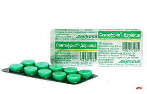 СЕПТЕФРИЛ-ДАРНИЦЯ 0,2 мг №10 табл.