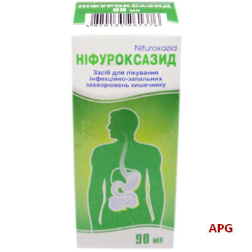 НІФУРОКСАЗИД 200 мг/5 мл 90 мл сусп. фл.