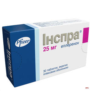 ИНСПРА 25 мг N30 табл. п/о