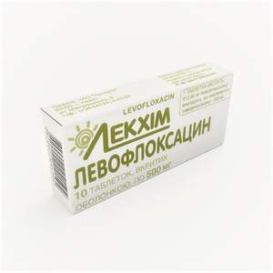 ЛЕВОФЛОКСАЦИН 500 мг N10 табл. п/о