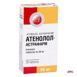 АТЕНОЛОЛ-АСТРАФАРМ 50 мг №20 табл.