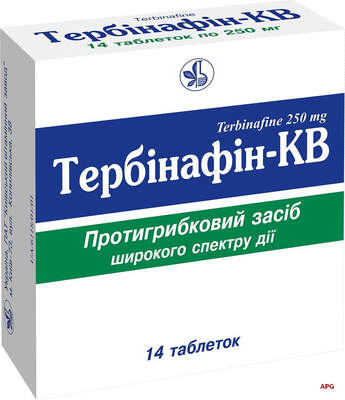 ТЕРБІНАФІН-КВ 250 мг №14 табл.