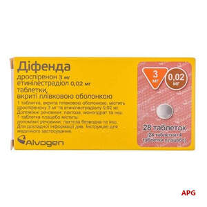 ДІФЕНДА 3 мг/0,02 мг №28 табл. в/о