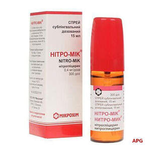 НИТРО-МИК 0,4 мг/1 доза 15 мл, 300 доз спрей фл.