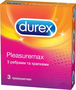 ПРЕЗ DUREX Pleasuremax рел'єф. з ребр. і крапк. №3
